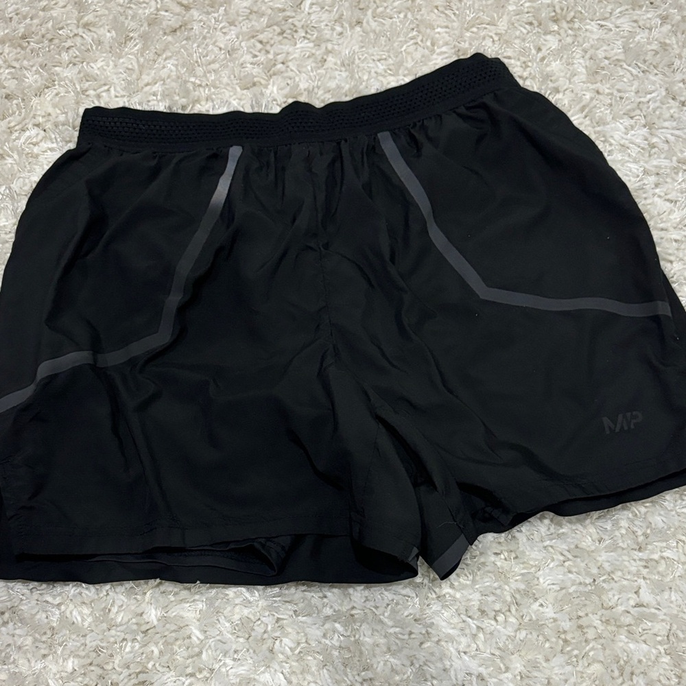 My Protein Men's Black Running Shorts